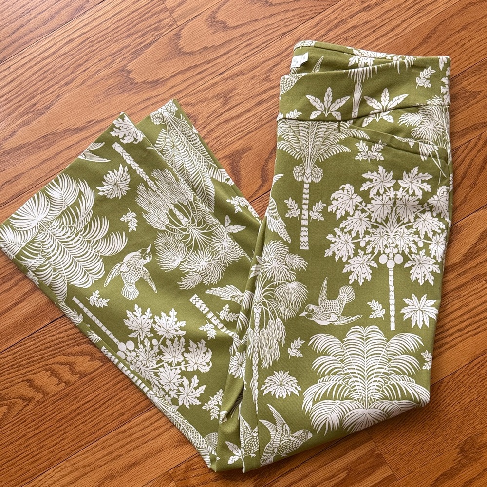Green Tropical Spartina pants Medium